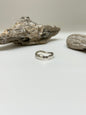 Bague Martelée Argent 925 recyclé Fait en Outaouais Alliance W Jewellery