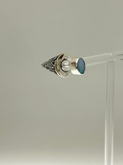 Boucles d'oreilles Opal de feu Orama Nidhi Montréal-Bali Carole Morand 