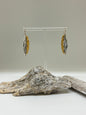Boucles Emergence Argent 925 et Or fait main en Ontario Air & Earth Design