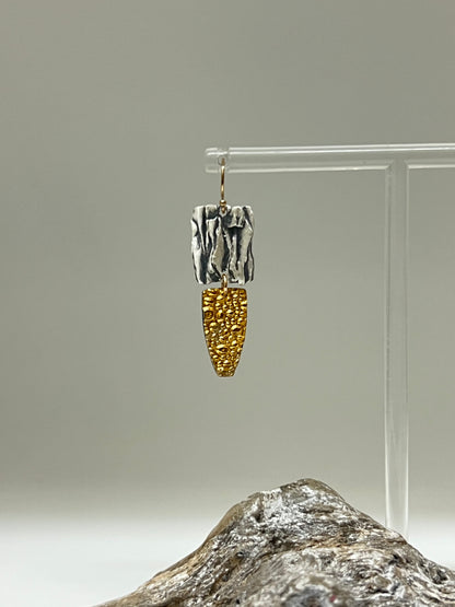 Boucles Stacked 925 et Or fait main en Ontario  Air & Earth Design