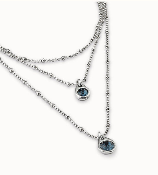 Collier Colgante triple midi Artisans d'Espagne 1722azu Uno de 50