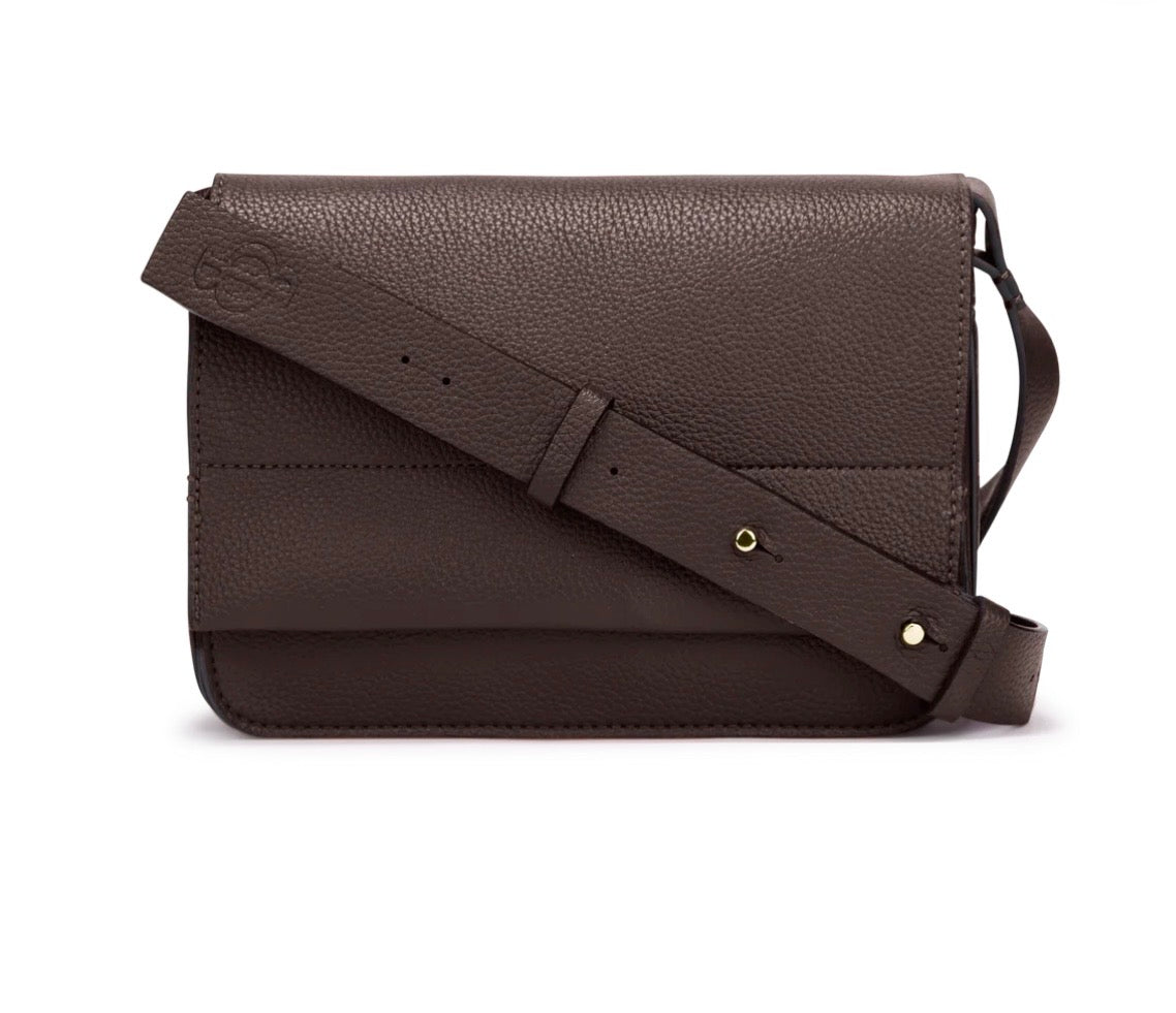 Sac bandoulière Farah.24 choco cumin Two-B Montréal Farah 24