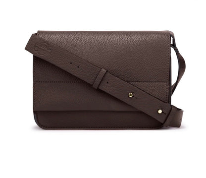 Sac bandoulière Farah.24 choco cumin Two-B Montréal Farah 24
