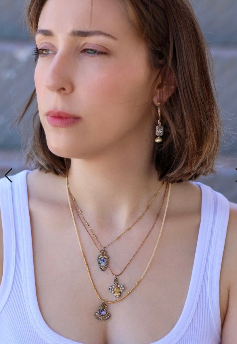 Collier artisanal Drops of Gold - Armonia AyalaBar Moonlight Armonia C3658