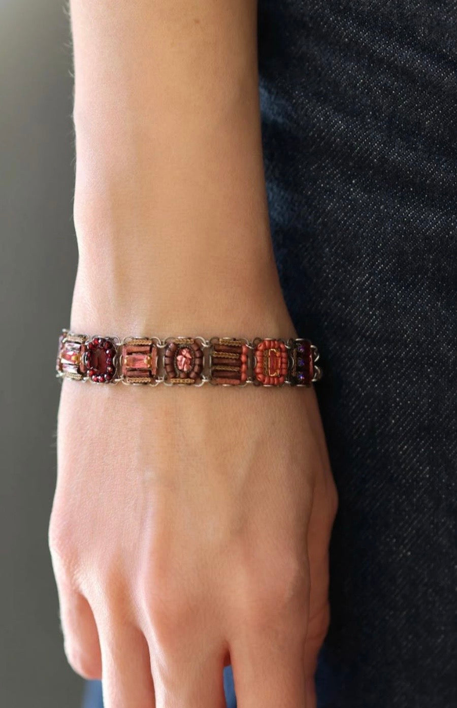 Bracelet Artisanal Scarlet Bloom - Soma Ayalabar Soma C4099