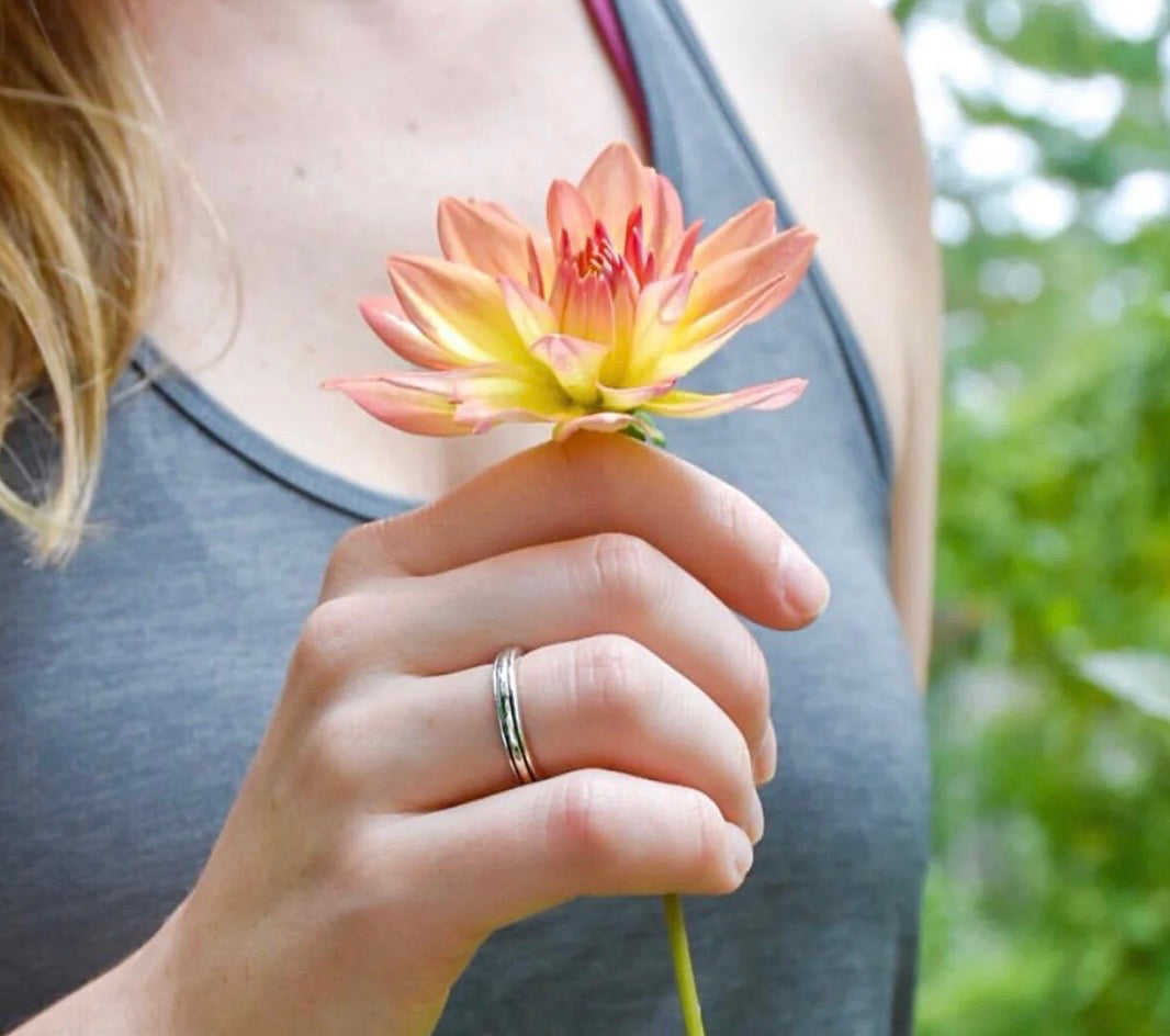 Bague Prana Argent Bague de Méditation Meditation ring