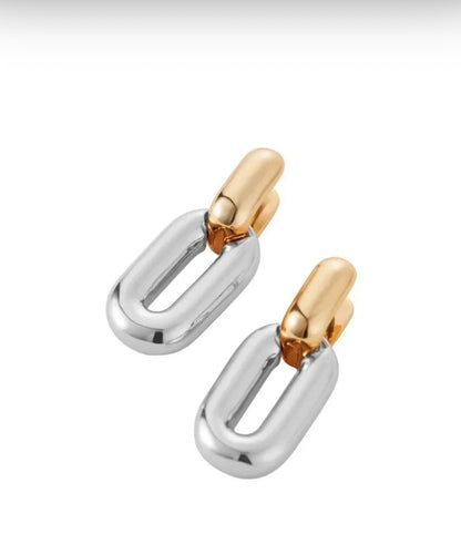 Jenny Bird Boucles d'oreilles Puffy or et argent détachable JB3559-TT
