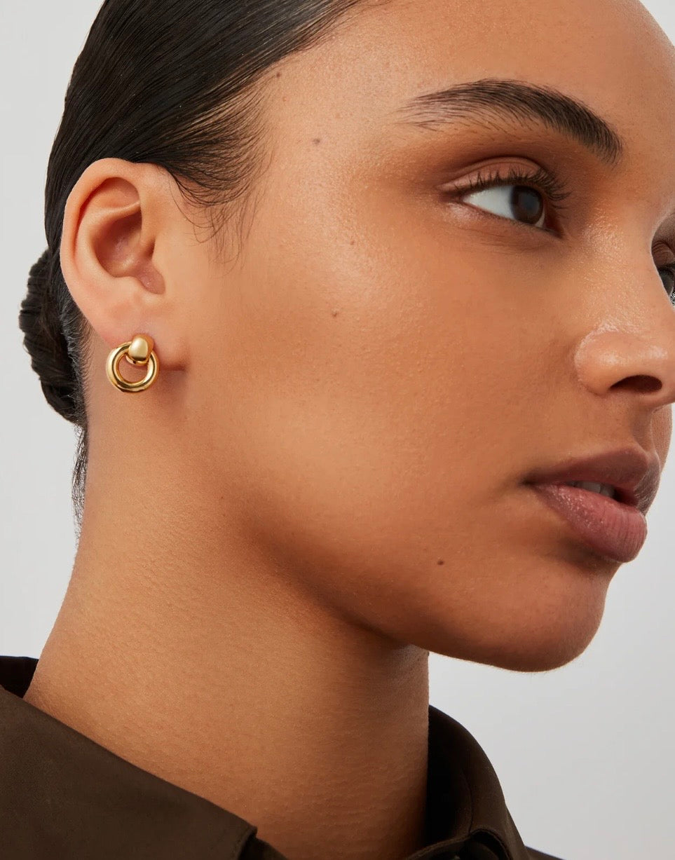 Jenny Bird Boucles d'oreilles Mini Puffy Faye or Jenny Bird