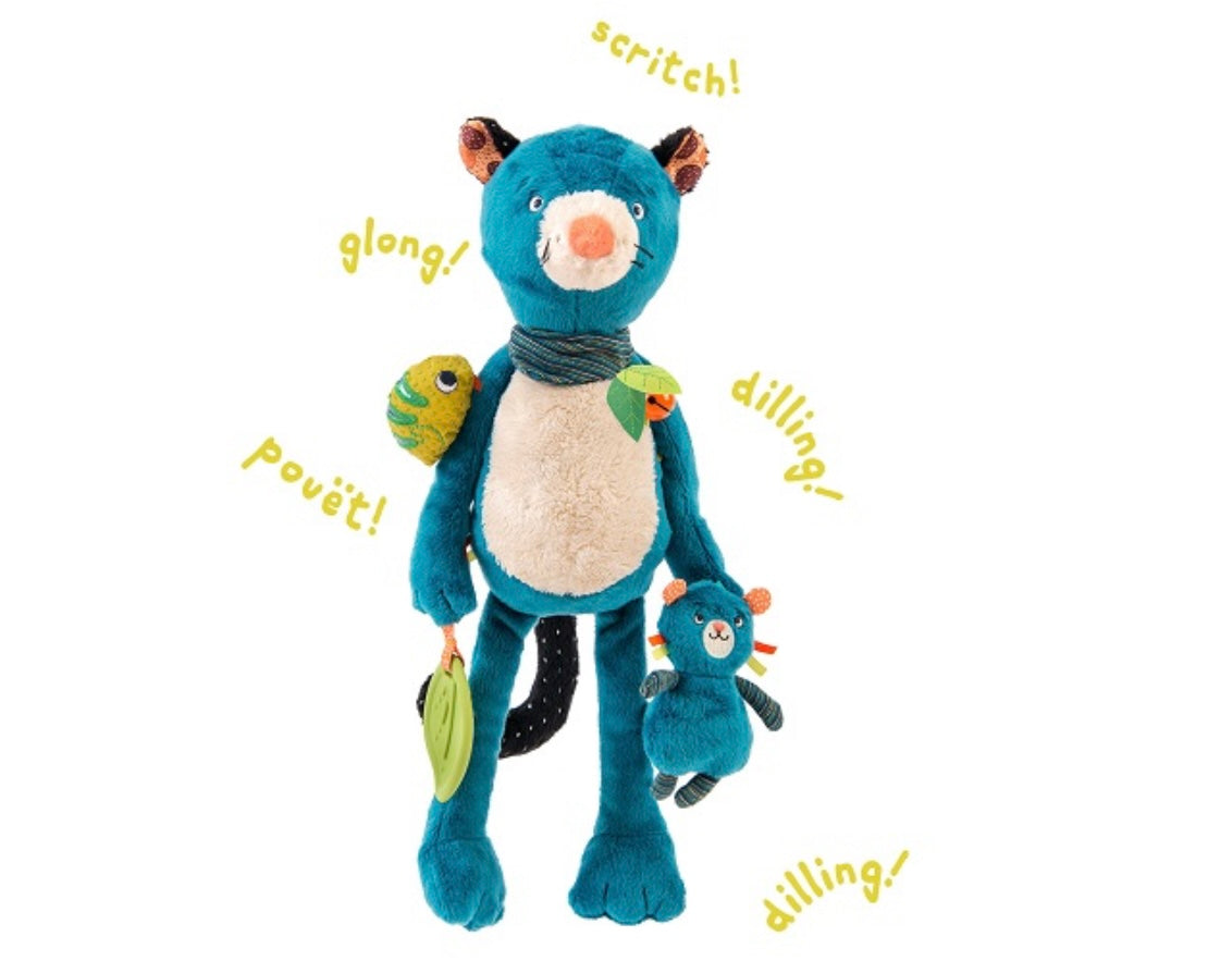 Peluche d'activités Zimba dessinée à Paris Peluche d'activités Zimba Moulin Roty 668022