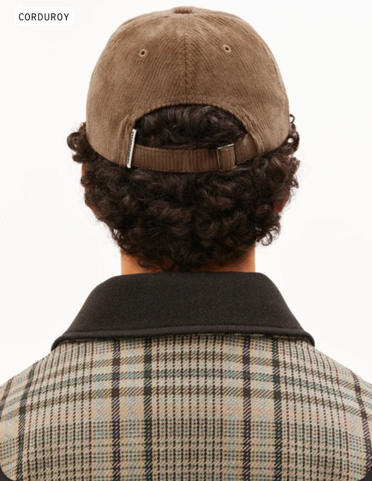 Casquette Yenaas Heavy Cord Amberwood matière naturelle Armed Angel Yenaas Heavy Cord Amberwood