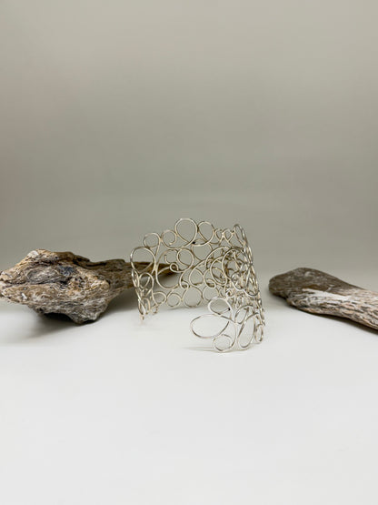 Bracelet Artisanal Cuff Argent 925 Mireille Larbi