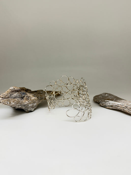 Bracelet Artisanal Cuff Argent 925 Mireille Larbi