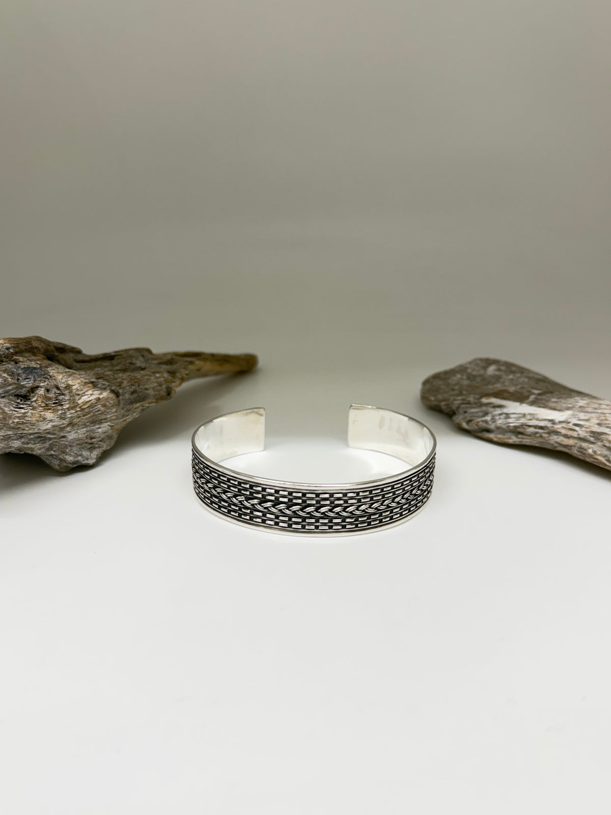 Bracelet Cuff Artisanal homme en Argent 925 Fait par des Artisans de l’Indonésie Bracelet cuff