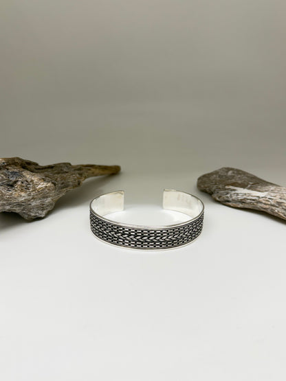 Bracelet Cuff Artisanal homme en Argent 925 Fait par des Artisans de l’Indonésie Bracelet cuff