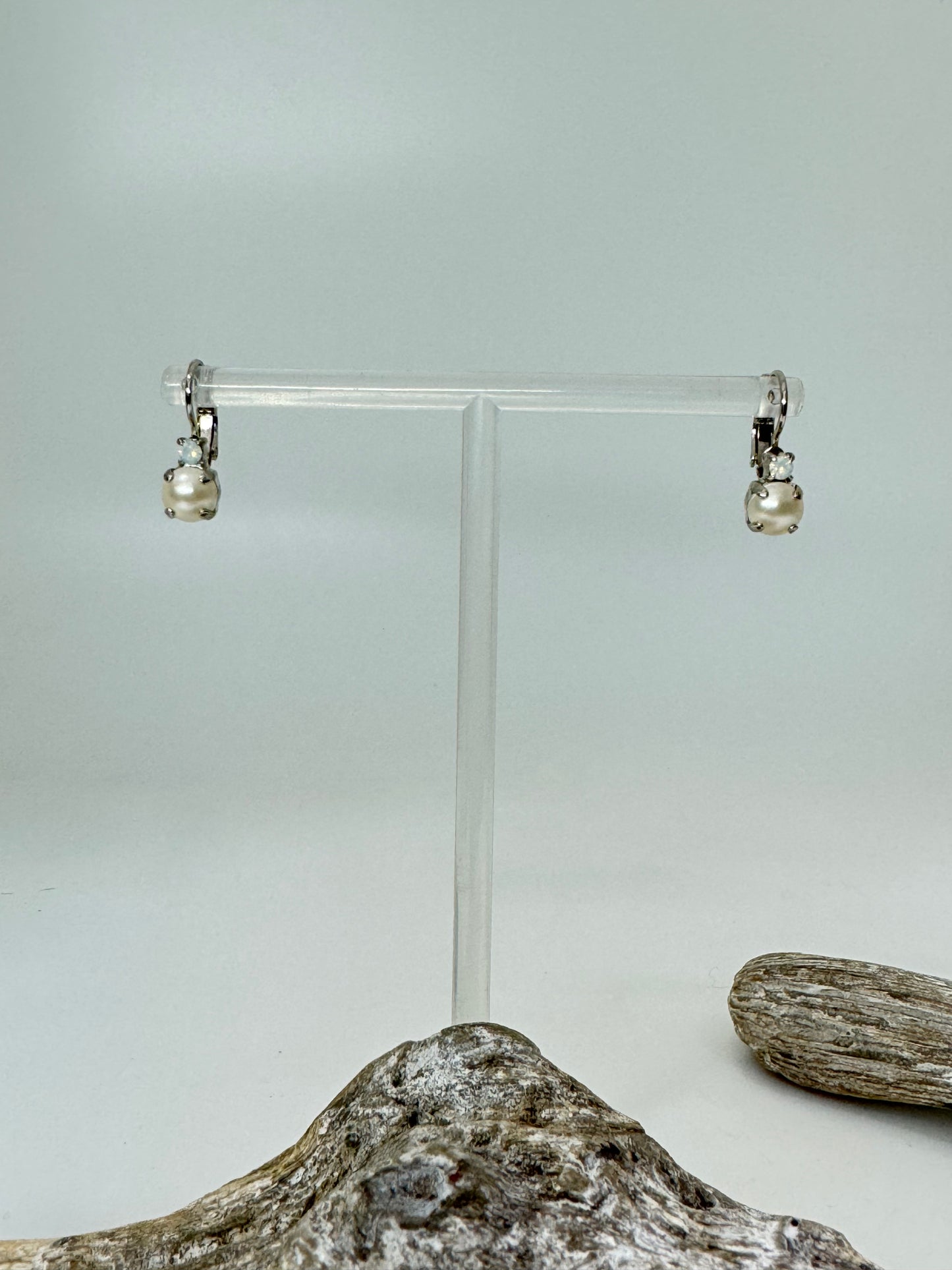 Boucles en laiton plaqué Or rose avec Cristal de Swarovski rouge Mariana e-1035/1-1341