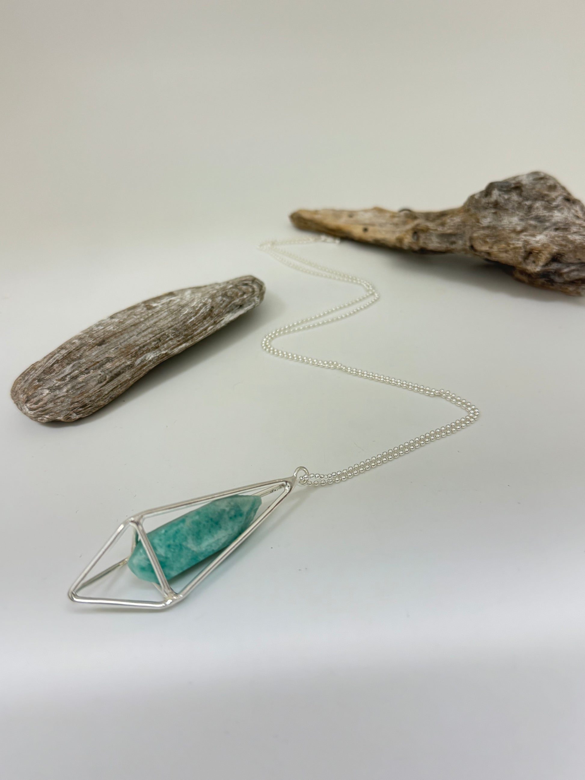 Collier Lumia Amazonite et Argent&nbsp; Saraswati Lumia N-LUSA