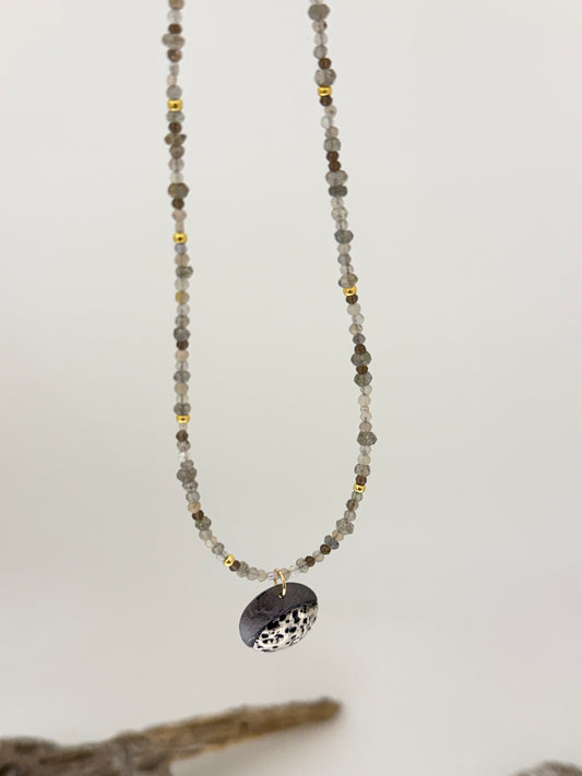 Collier Dream Glow Labradorites, fait mains Air & Earth Jewellery