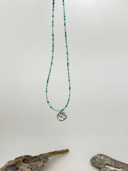 Collier Dream Glow Aqua, fait mains Air &amp; Earth Jewellery