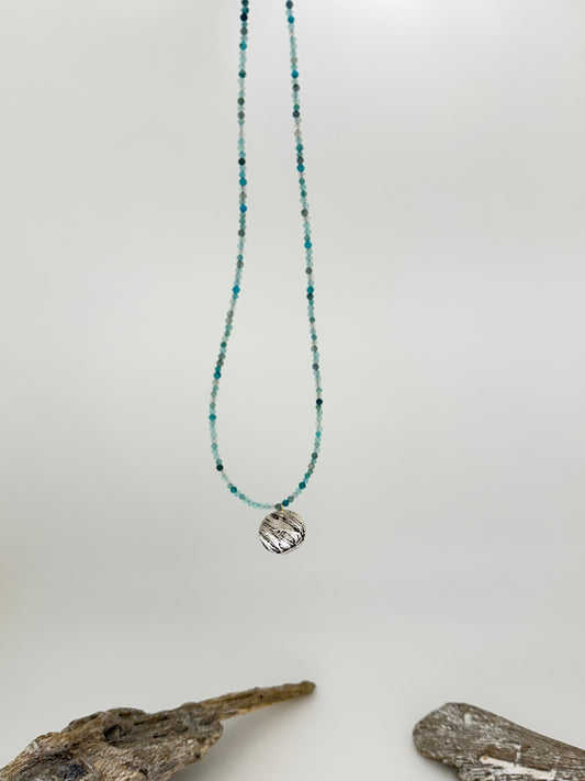 Collier Dream Glow Aqua, fait mains Air &amp; Earth Jewellery