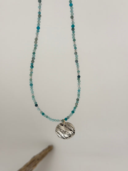 Collier Dream Glow Aqua, fait mains Air & Earth Jewellery