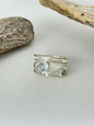 Bague Argent 925 Topaz bleu Galerie LoLy Bague Argent 925 Topaz bleu sr841