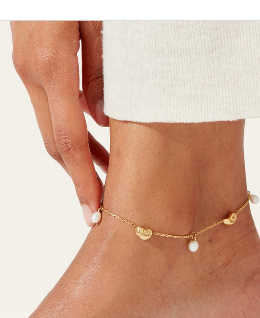Lucille Bracelet de cheville Dessiné par une Artiste Ontarienne Jenny Bird JB753-HPG