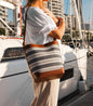 Sac seau Naples Marine rayé
