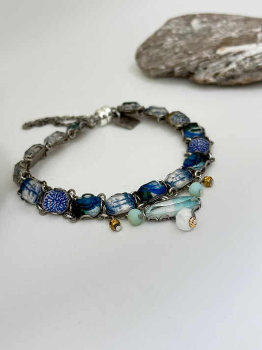 Bracelet Menthe Fresh Waters Set, Cristal  Fabriqué à la main au Moyen Orient