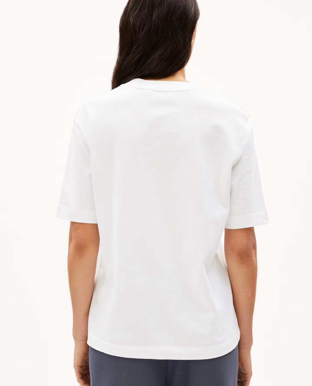 TARJAA blanc T-shirt en coton bio mélangé
