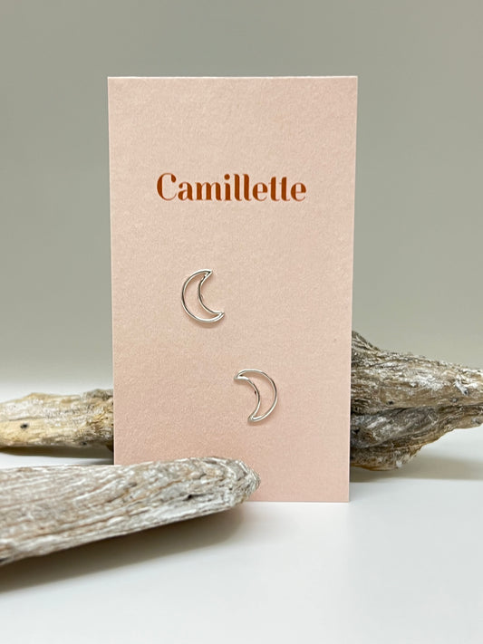 Boucle Lune Argent Fait à la main à Montréal