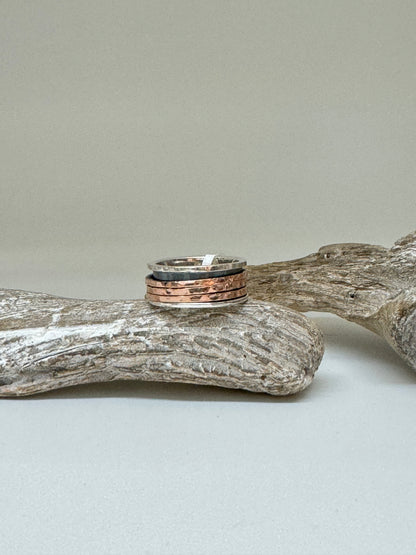 Bague Moon Argent Meditation ring Toronto Peace MR043