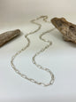 Chaine Paper clip 30" Argent 925 Fait main Artisans d'Indonésie