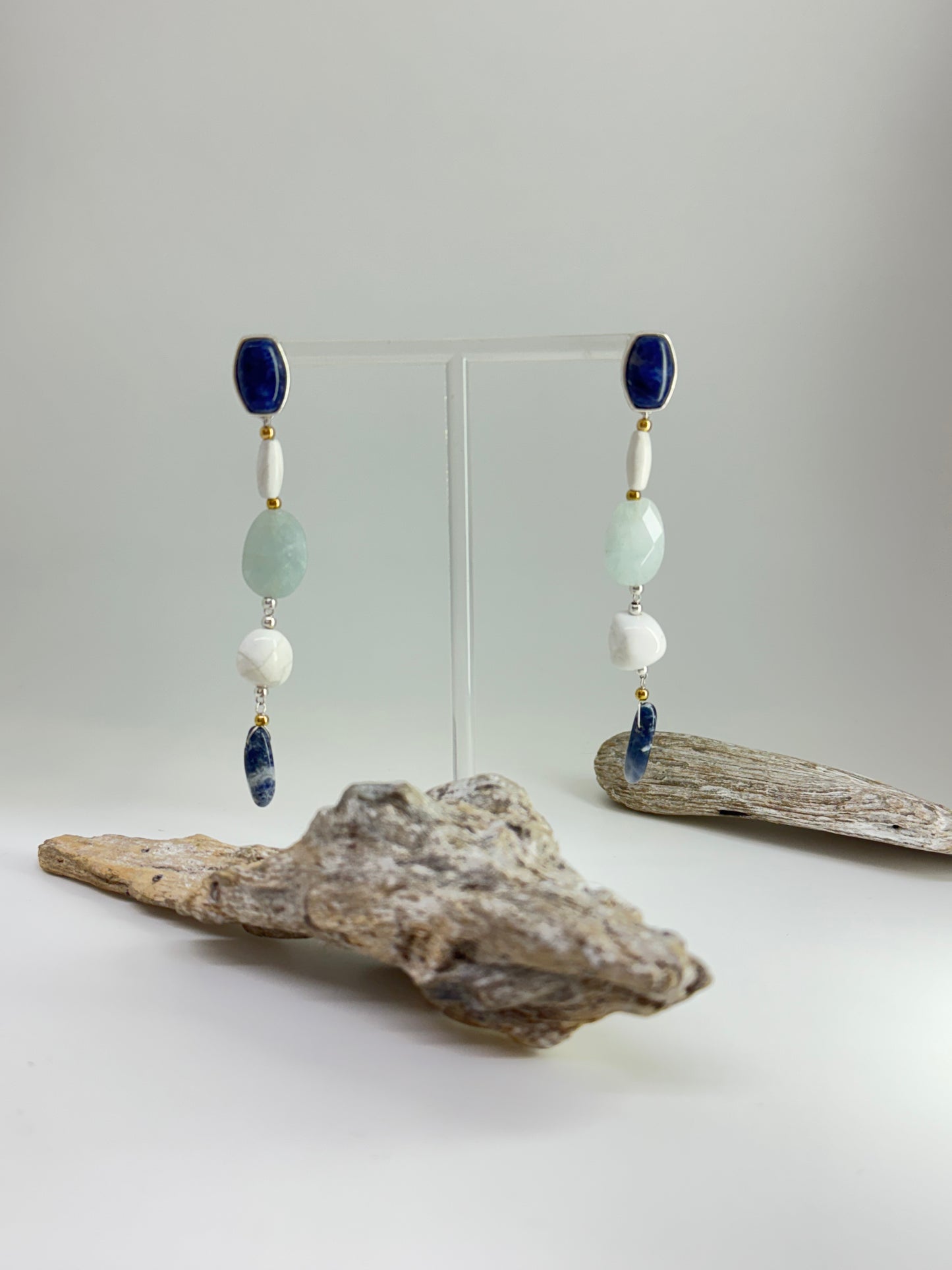 Arctique Boucles d'oreilles, fait main en France 12-90012 Amaury Christin Nature Arctique 12-79413