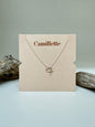Collier Cœur Croisé - Argent Fait à la main à Montréal Camillette Collier Cœur Croisé Argent