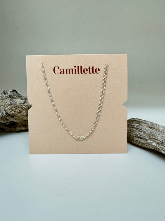 Collier Sillage - Argent sterling Fait à la main à Montréal Camillette Collier Sillage - Argent Sterling