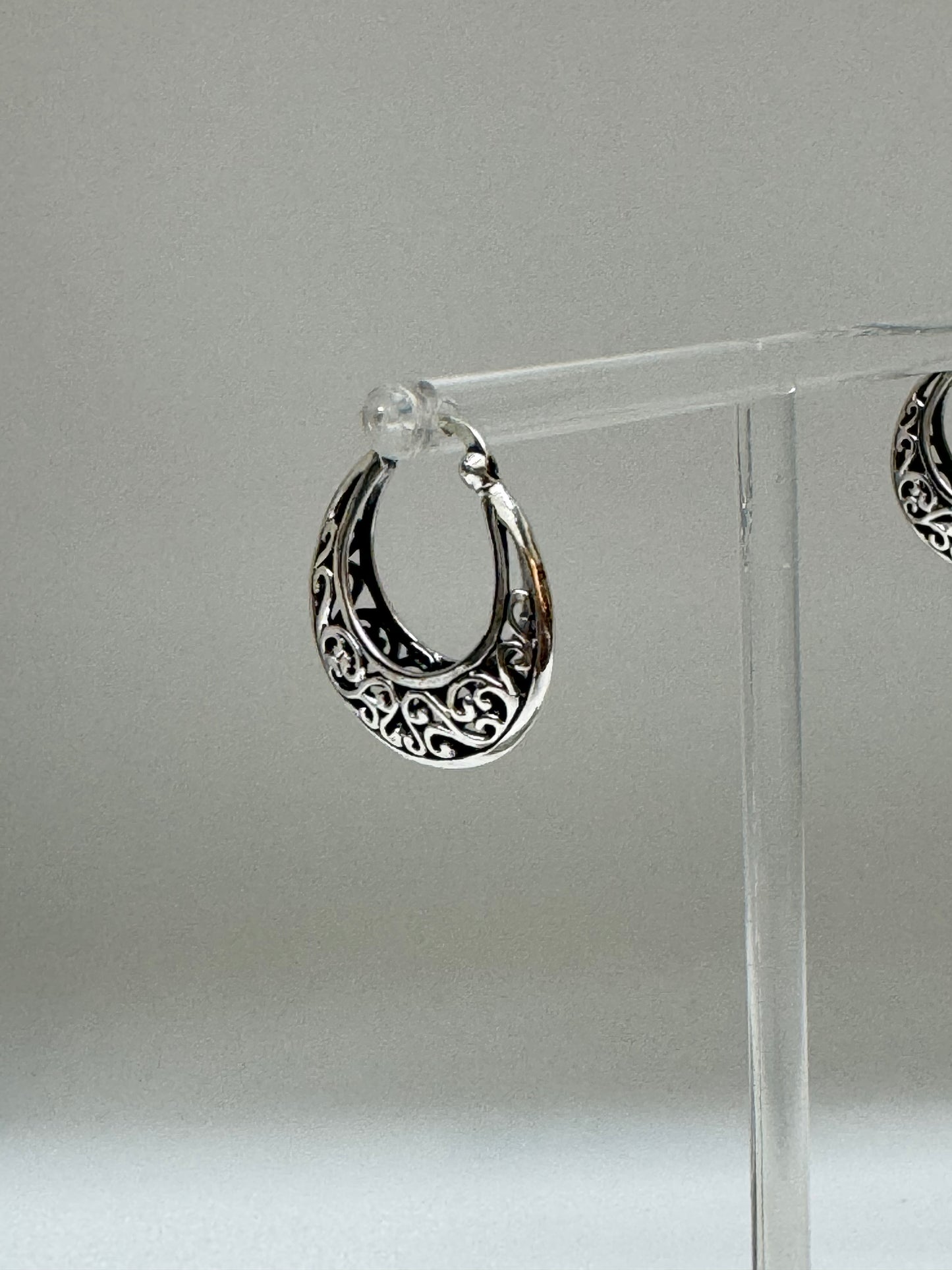 Anneaux Argent Sterling 2 cm Fait par des Artisans de Thaïlande