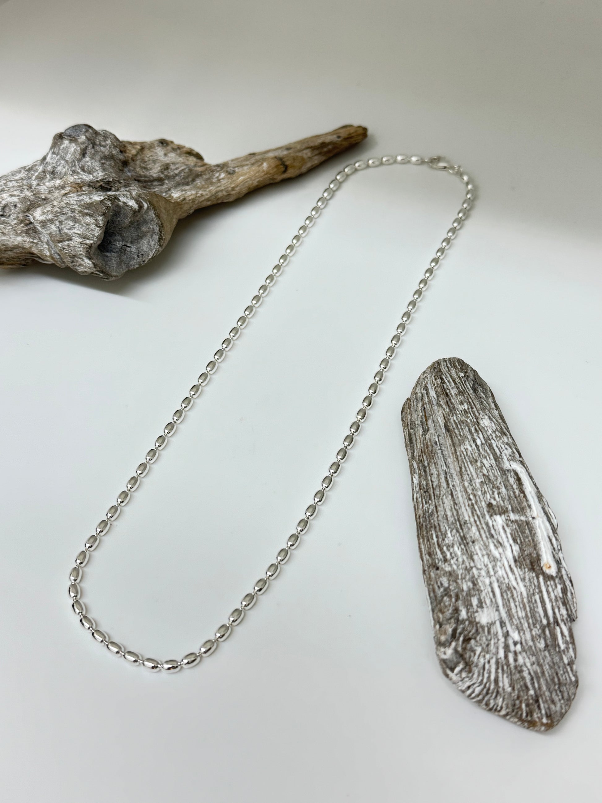 Collier Grains de riz Argent Sterling DSA Collier Grains de riz C1074