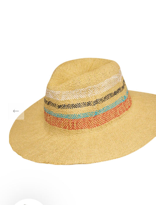Chapeau Daphné - Naturel à rayures
