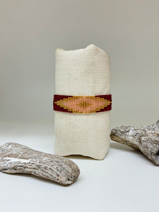 Bracelet Peeky Med Artisanal Perle Japonaise Miyuki Fait en Colombie 112-12427