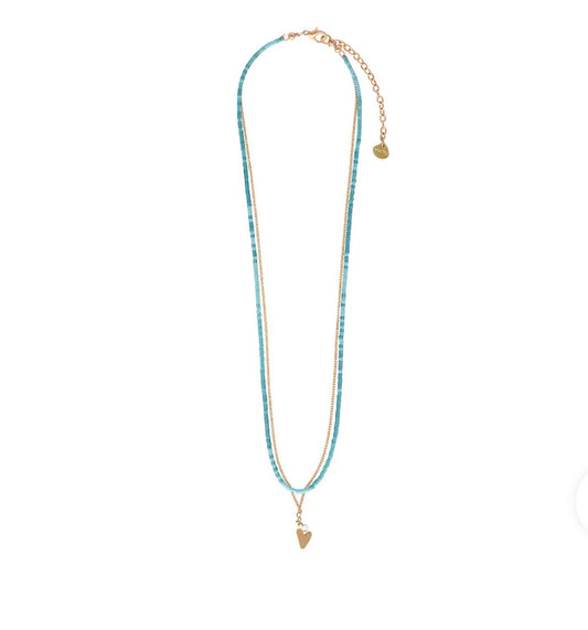 Collier réglable en perles Miyuki verte avec pièces plaquées or Mishky Fait à la main en Colombie Mishky 113-12972