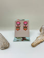 Boucles d'oreilles Rose Embrace Ayala Bar Flower Garden Cristaux/Métaux antiques/Verre fabriquée au Moyen-Orient R2229