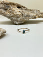 Bague Topaz bleu et argent 925 recyclé Fait main en Outaouais  W Jewellery
