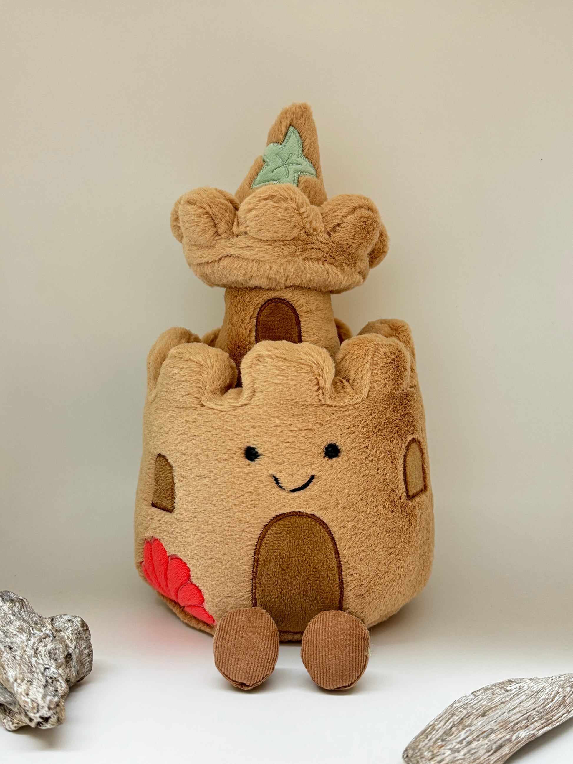 Amuseables Sandcastle peluche dessinée à Londres Jellycat Londres Amuseables Sandcastle A2SC