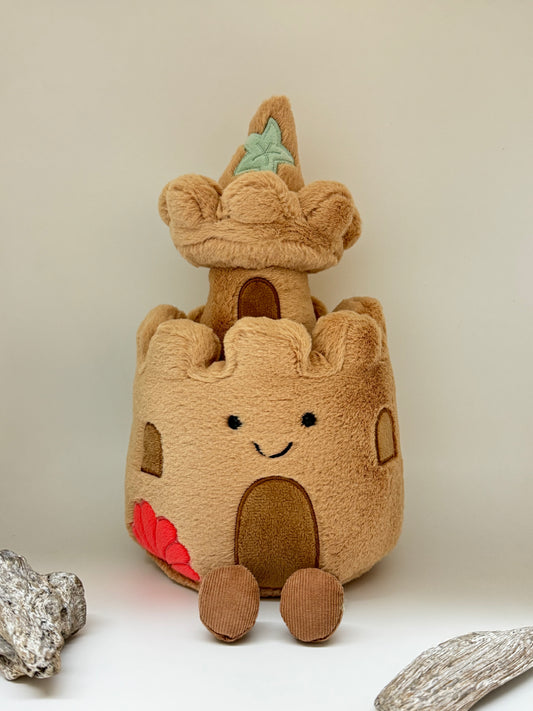 Amuseables Sandcastle peluche dessinée à Londres Jellycat Londres Amuseables Sandcastle A2SC
