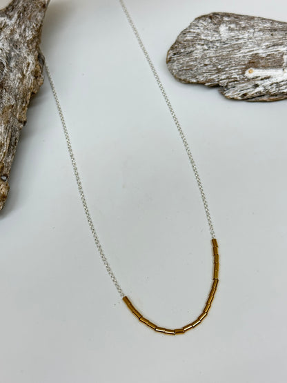 Collier chaine + tubes // 2 tons Maksym Montréal Maksym COLCHT
