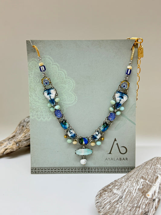 Collier Ayala Bar Mint Statement Eaux Douces AyalaBar fabriquée au Moyen Orient R3569