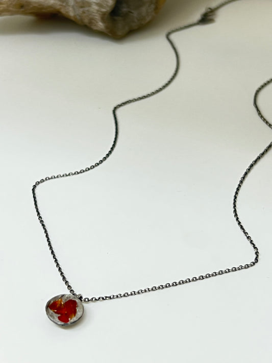 Pendentif Béton-Argent-Pierres Fait main à Montréal CATRIE FRAG046 