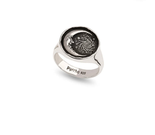 Bague chevalière « Faites confiance à l'univers » Pyrrha Bague chevalière