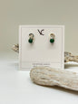 Heureuse - Boucles d’oreilles Jade africain Fait main à Montréal Véronique Roy