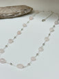 Collier Argent 925 Quartz rose Clio Blue Fait main à paris CO4248QRO